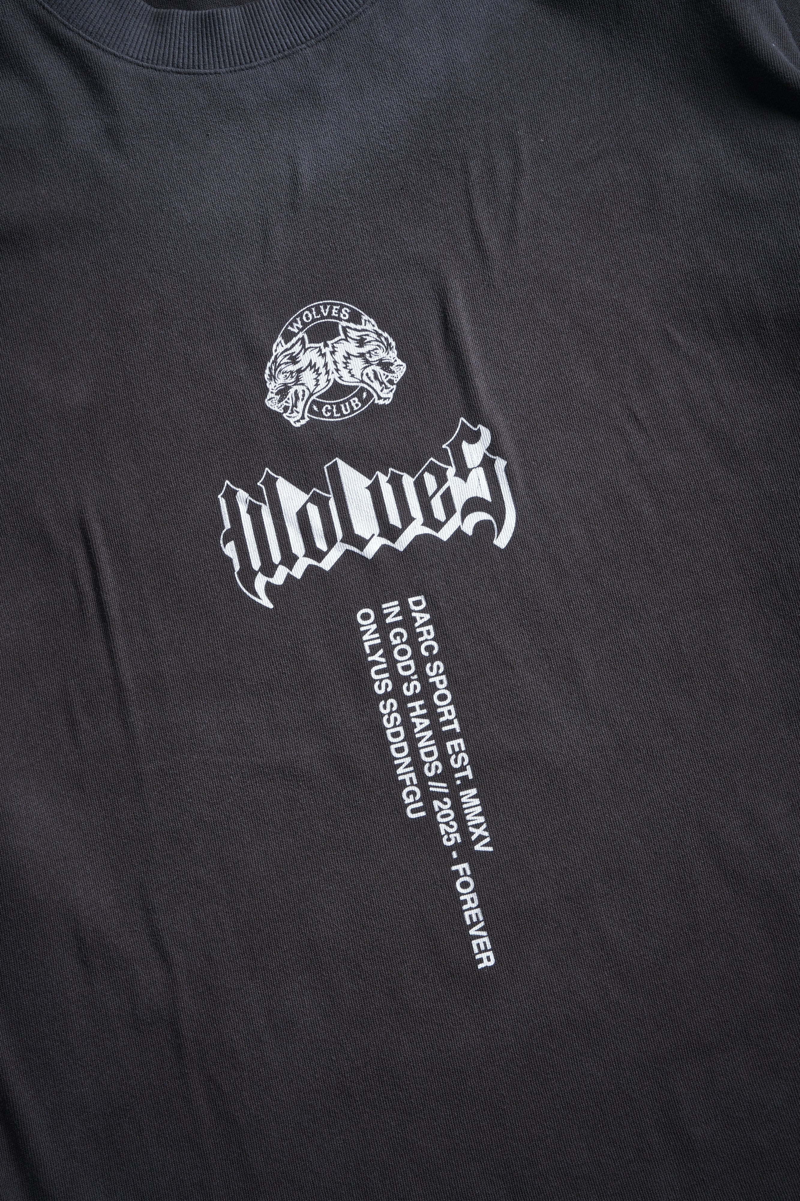 In God's Hands "Premium" Oversized Tee in Wolf Gray Drift Wash