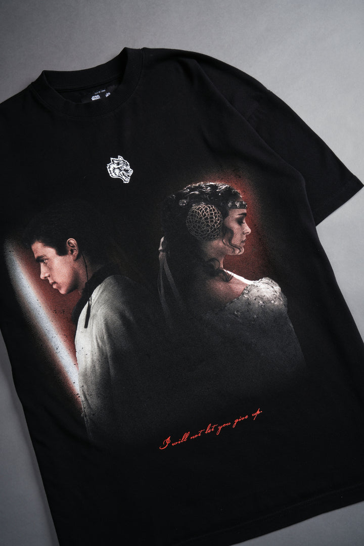 Crossed Paths "Premium" Oversized Unisex Tee in Black