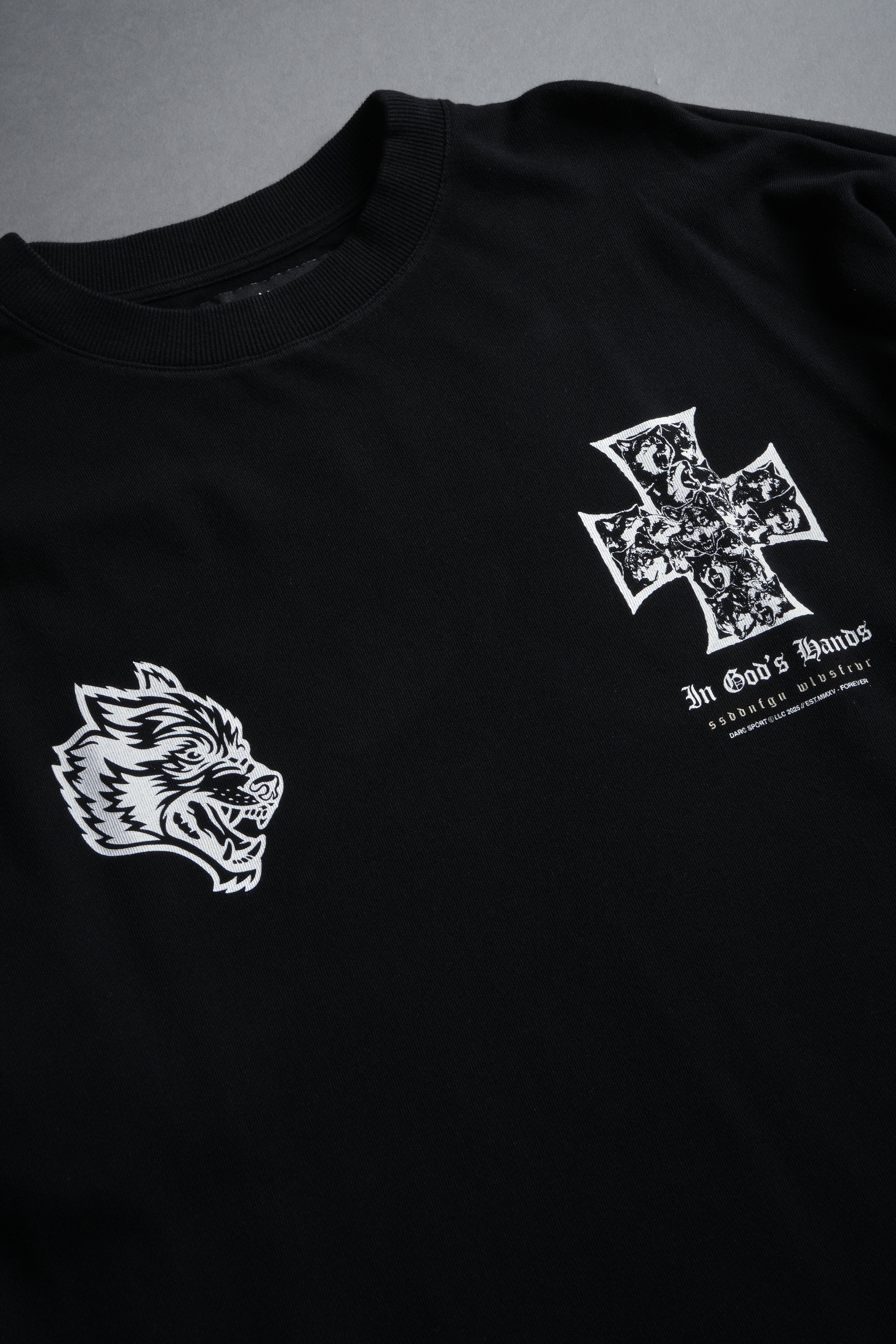 Iron Wolf Pack "Premium" Oversized Tee in Black