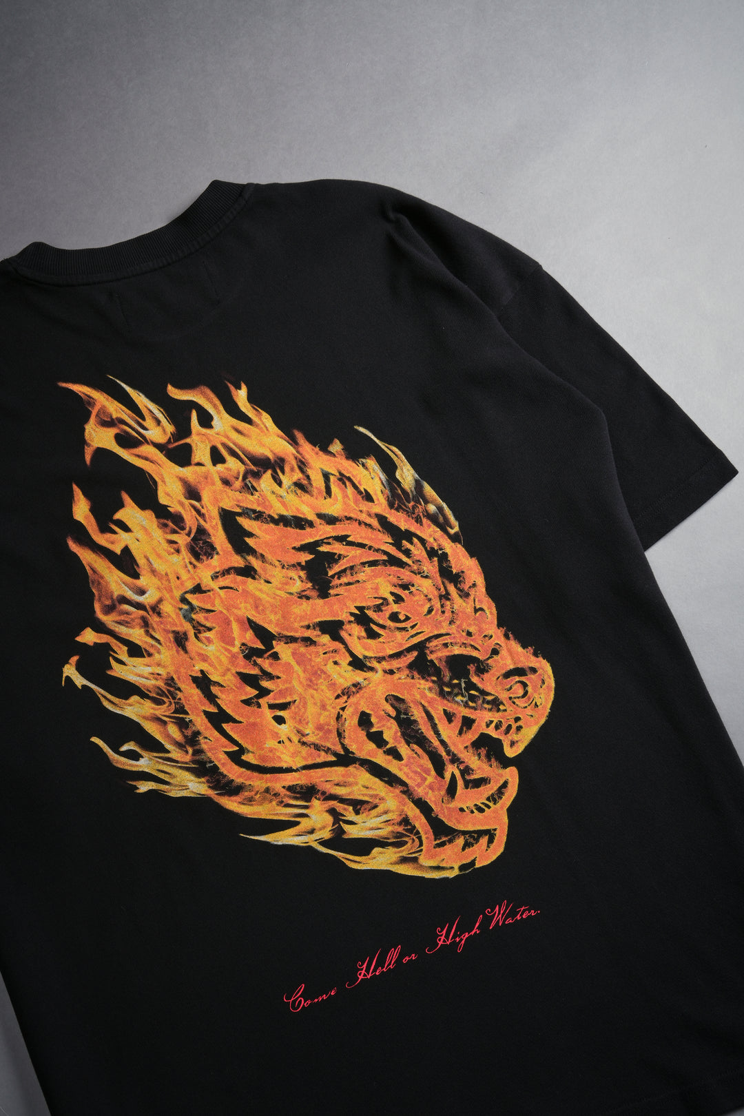 Through Fire And Storm "Premium" Oversized Tee in Black