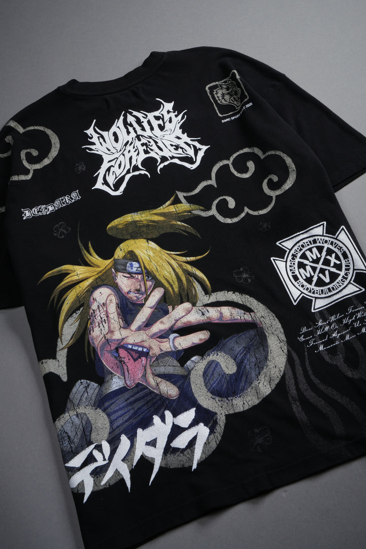 Deidara Premium Oversized Tee in Black