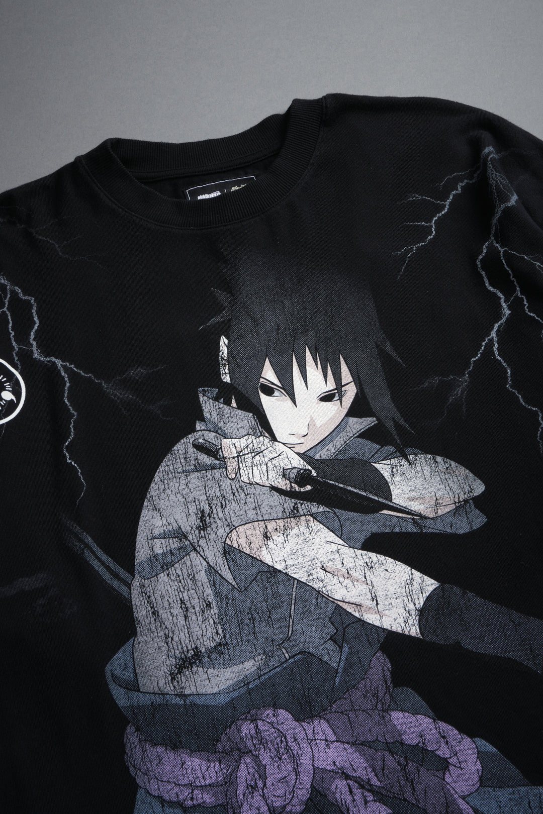 Uchiha Sasuke "Side-By-Side" Series Premium Tee in Black