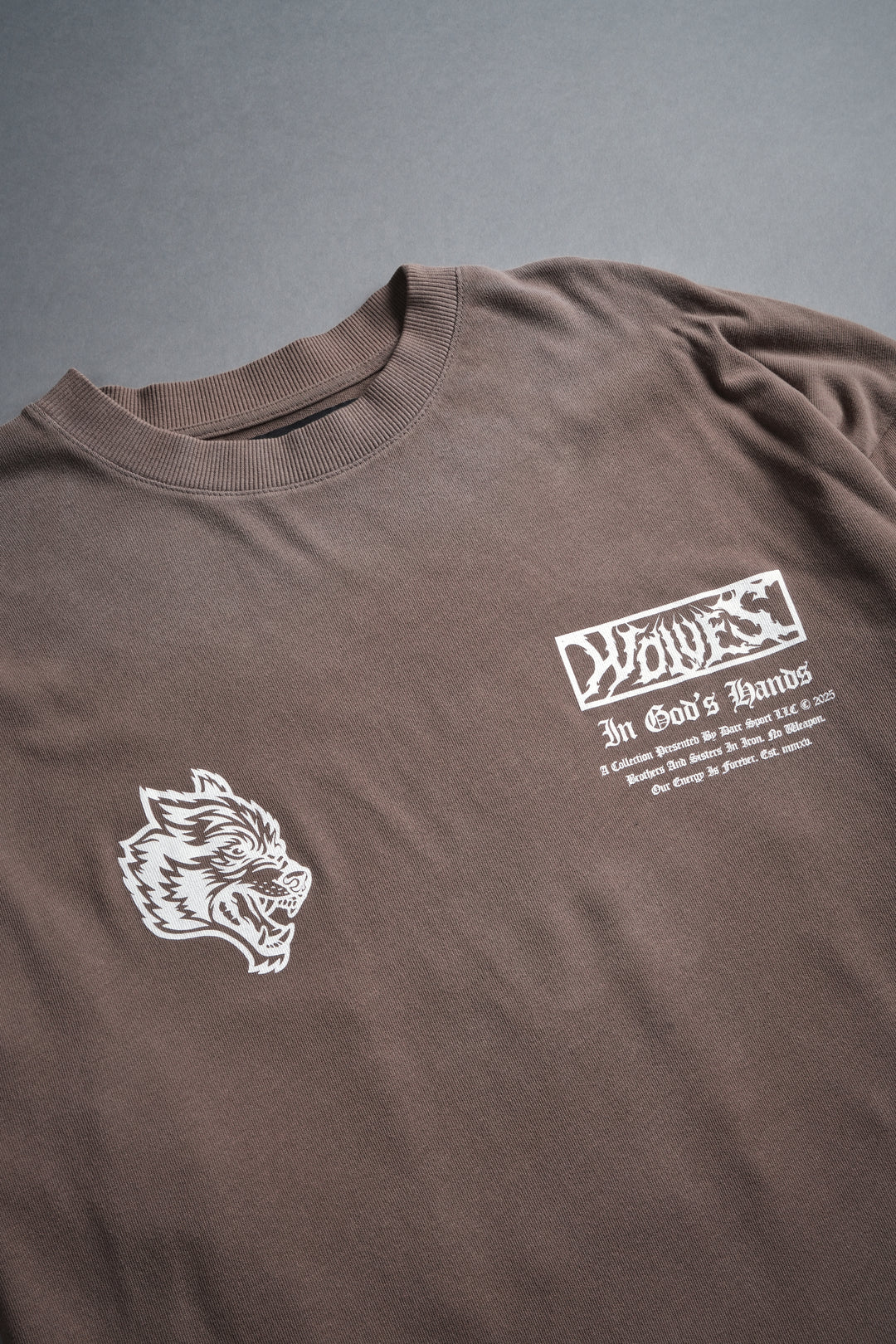 Midnight Horseman "Premium" Oversized Tee in Mojave Brown Drift Wash
