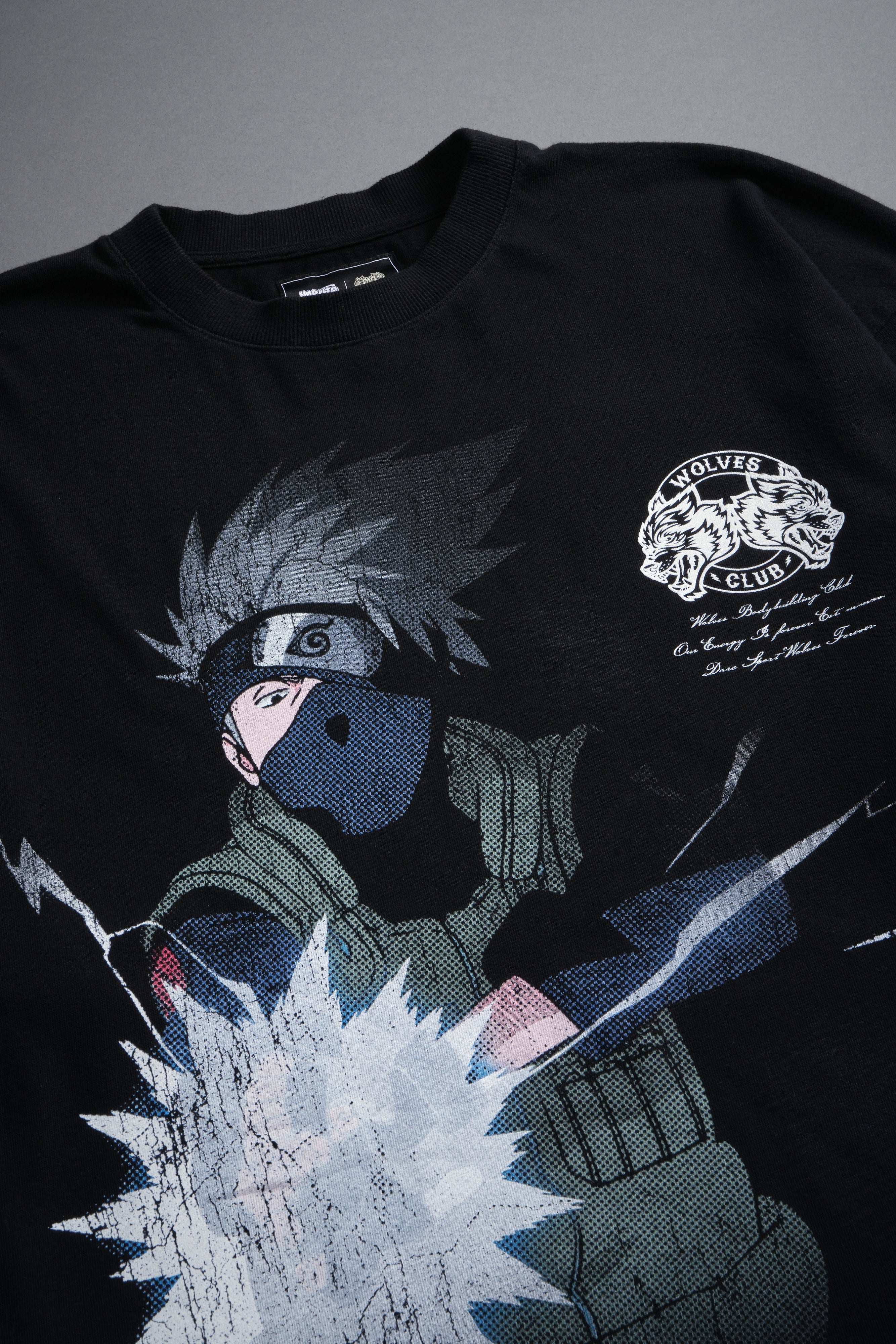 Kakashi Hatake "Side-By-Side" Series Premium Tee in Black