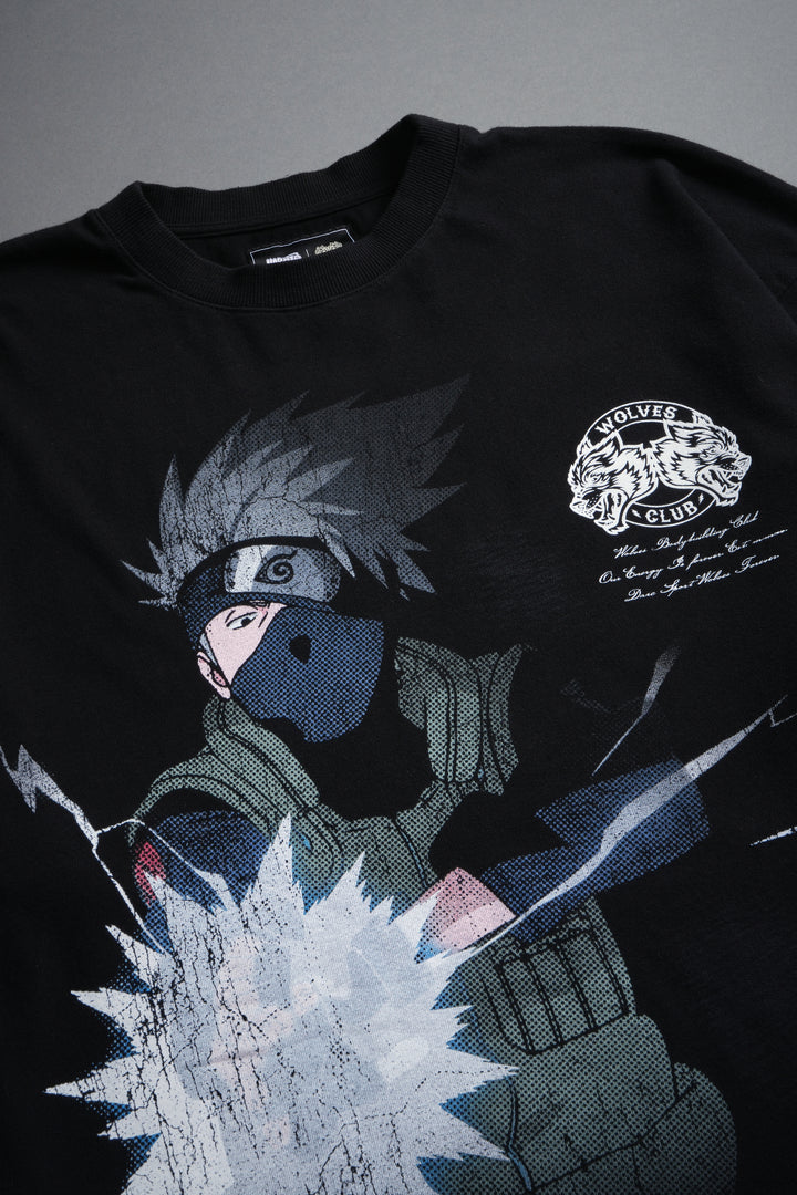 Kakashi Hatake "Side-By-Side" Series Premium Tee in Black