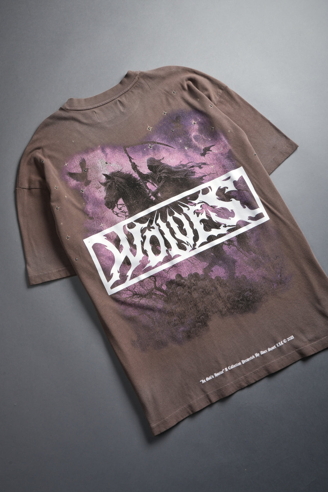 Midnight Horseman "Premium" Oversized Tee in Mojave Brown Drift Wash