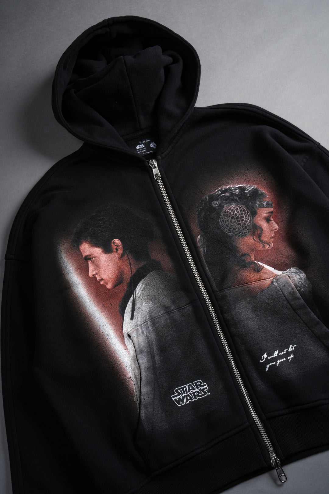 Crossed Paths Darco Double Zip Hoodie in Black
