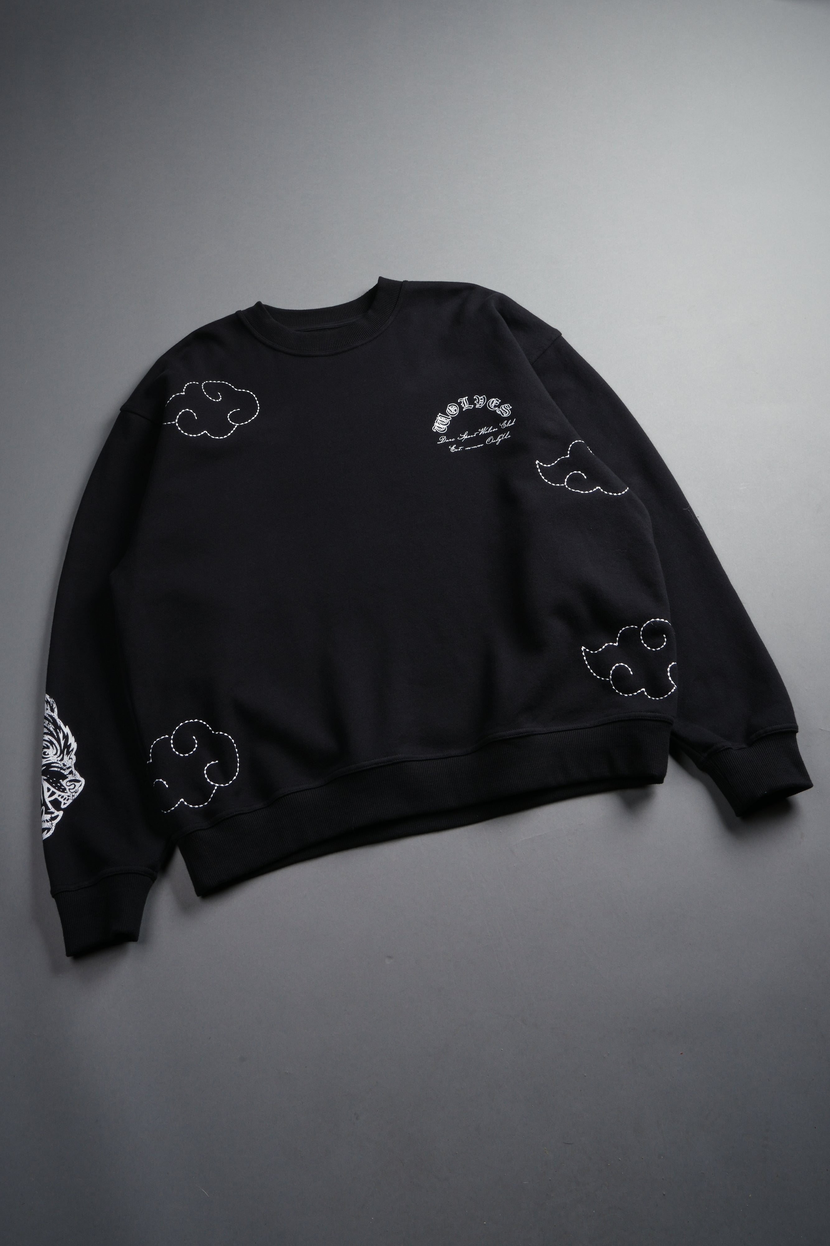 Darc Clouds London Crewneck in Black