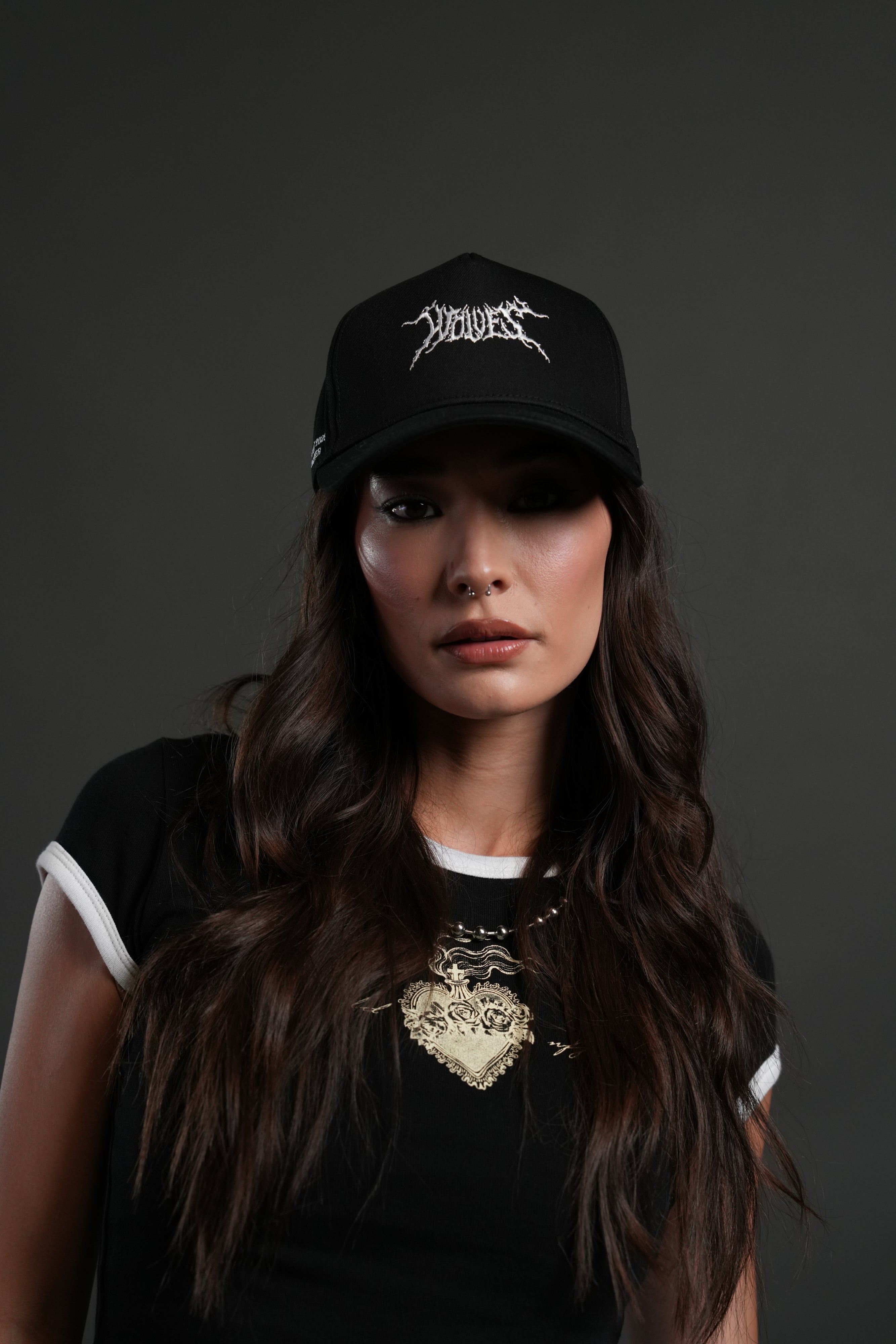 Blood & Iron 5 Panel Hat in Black