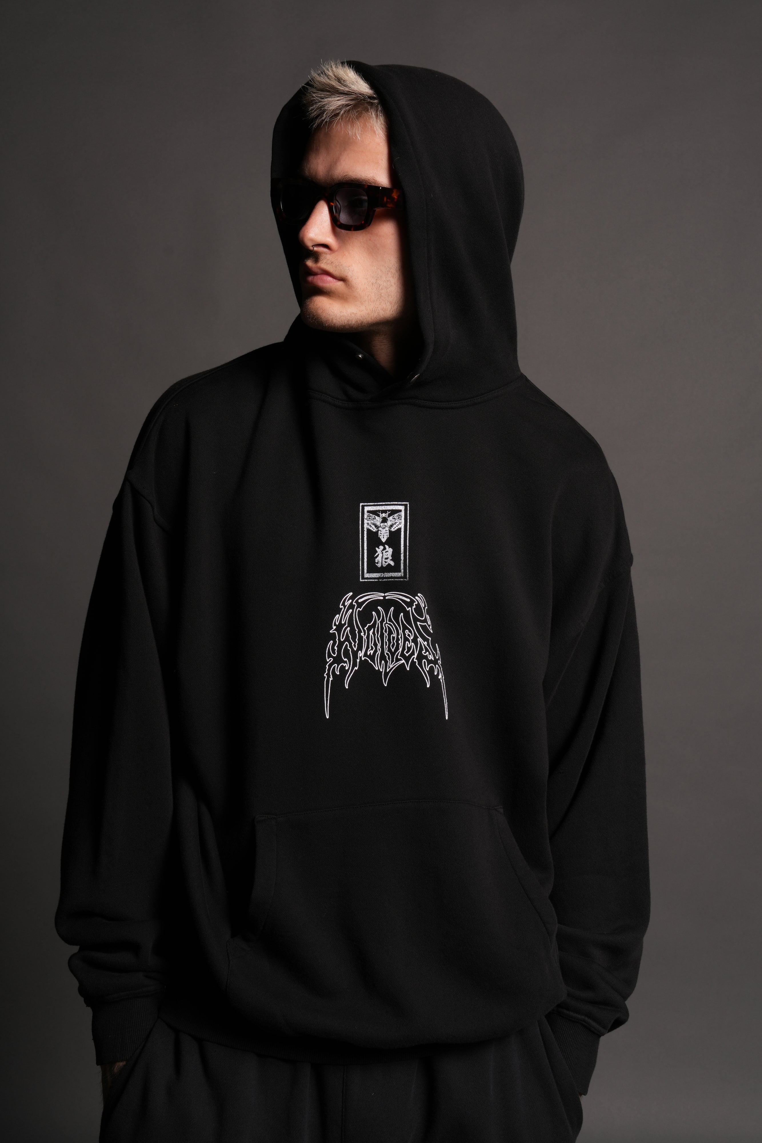 Rasengan Pierce Hoodie in Black