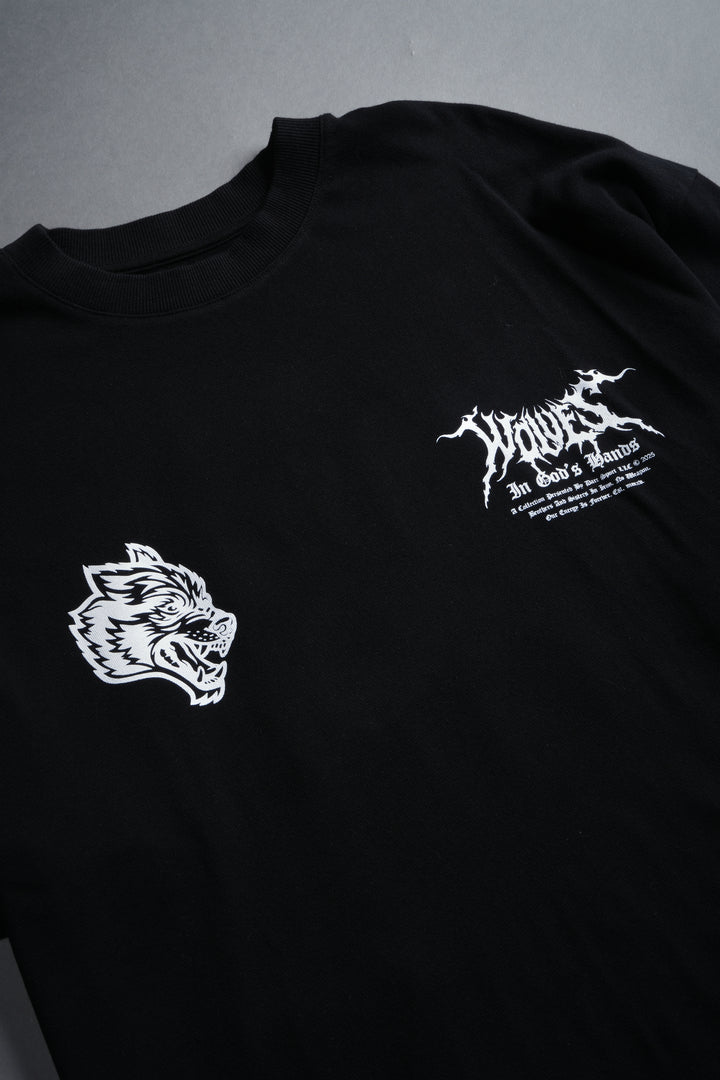 Through The Clouds "Premium" Oversized Tee in Black