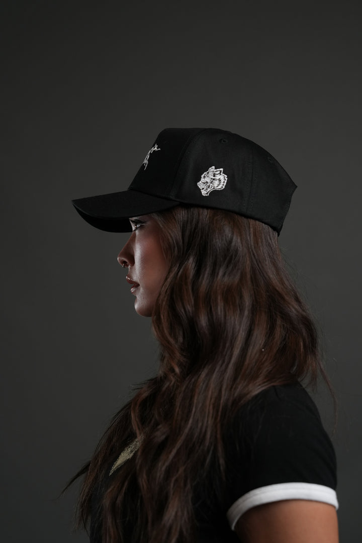 Blood & Iron 5 Panel Hat in Black