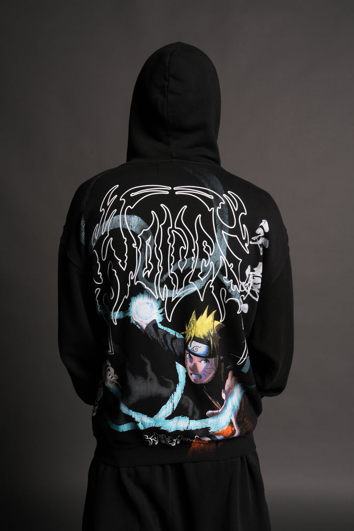 Rasengan Pierce Hoodie in Black
