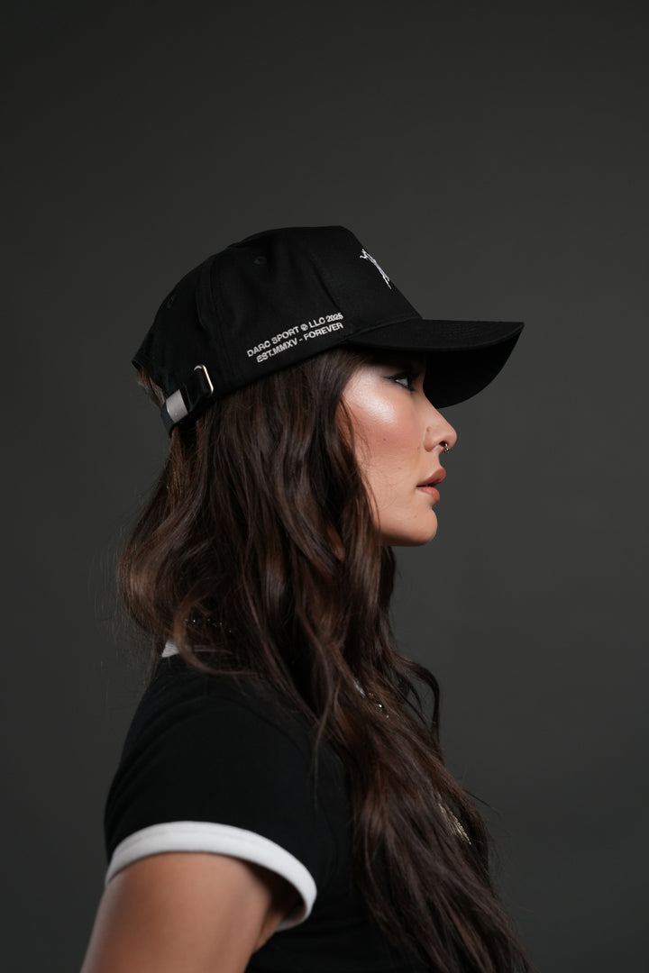 Blood & Iron 5 Panel Hat in Black