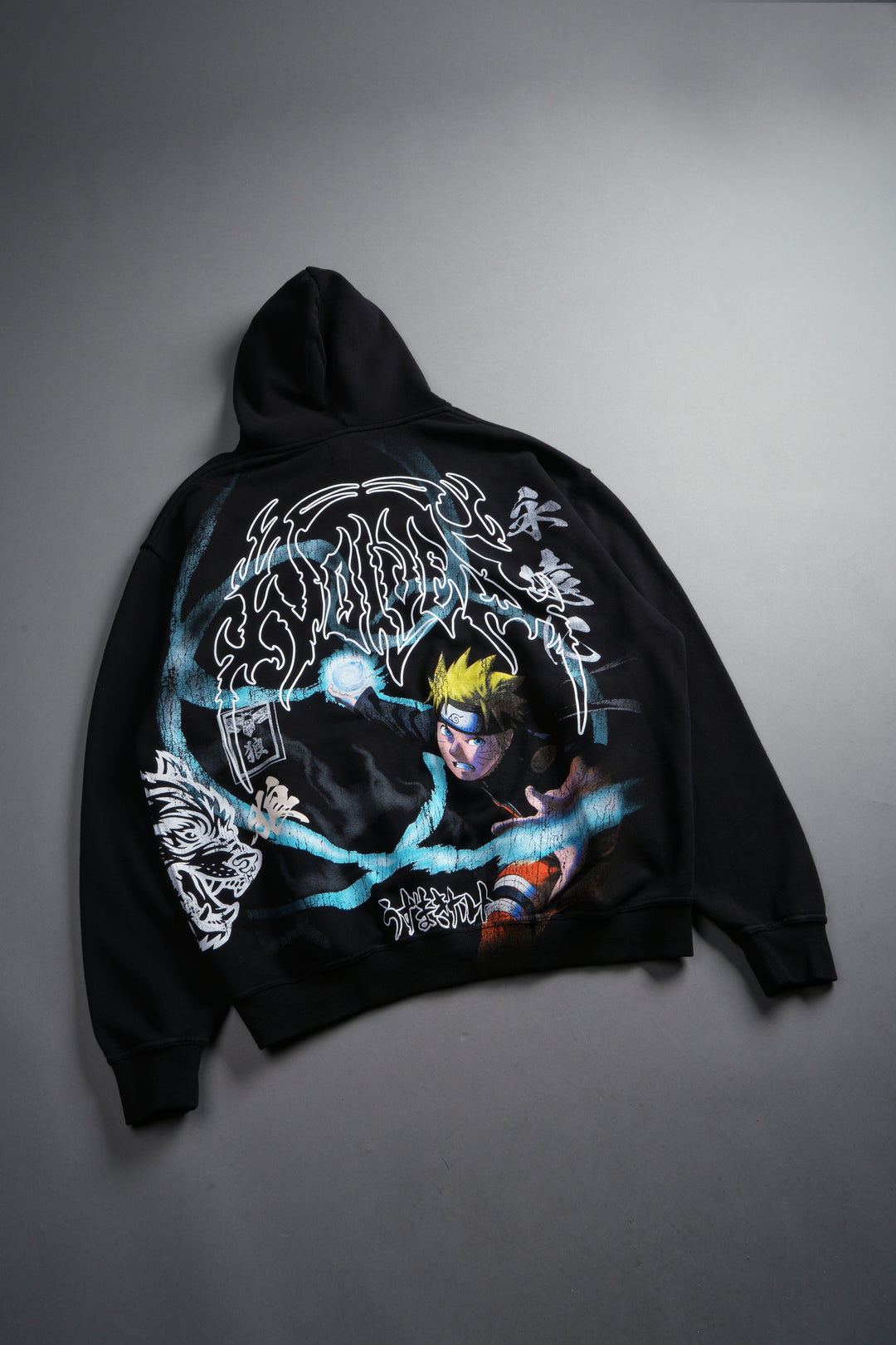 Rasengan Pierce Hoodie in Black
