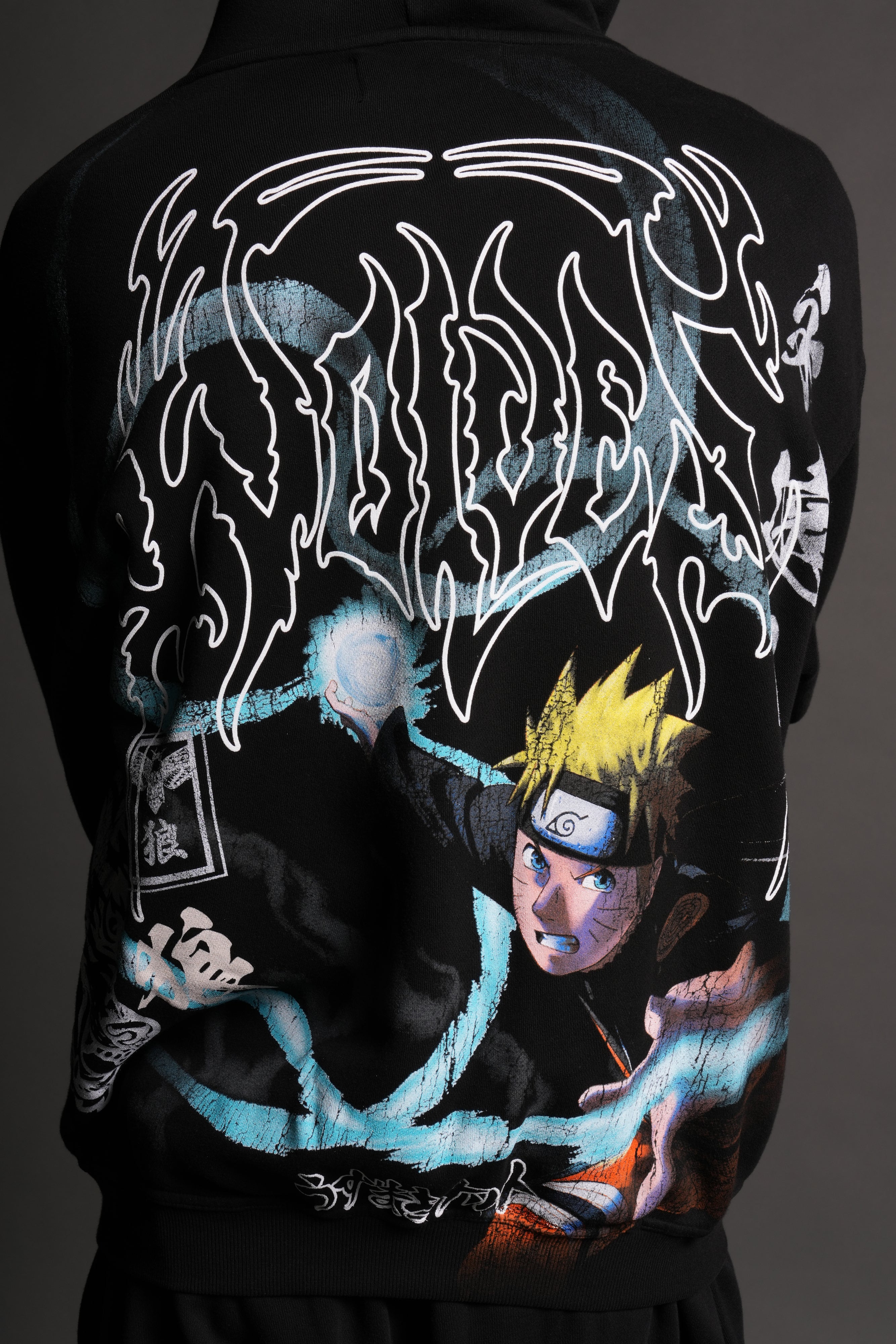 Rasengan Pierce Hoodie in Black