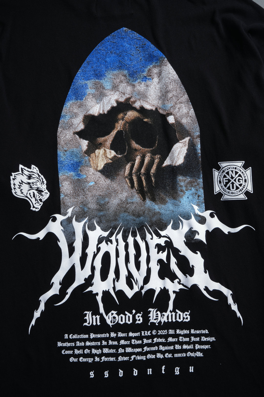 Through The Clouds "Premium" Oversized Tee in Black