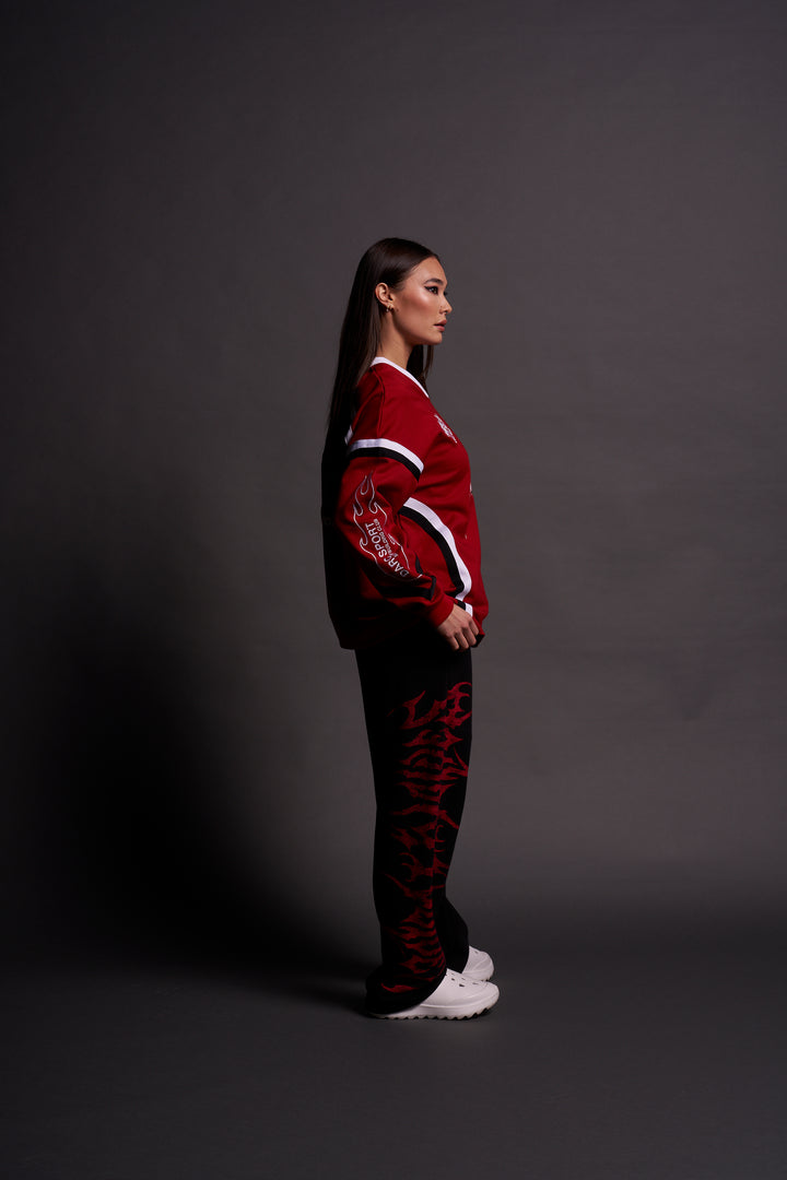 Rule The Galaxy Bailey Motocross Jersey in Roman Red