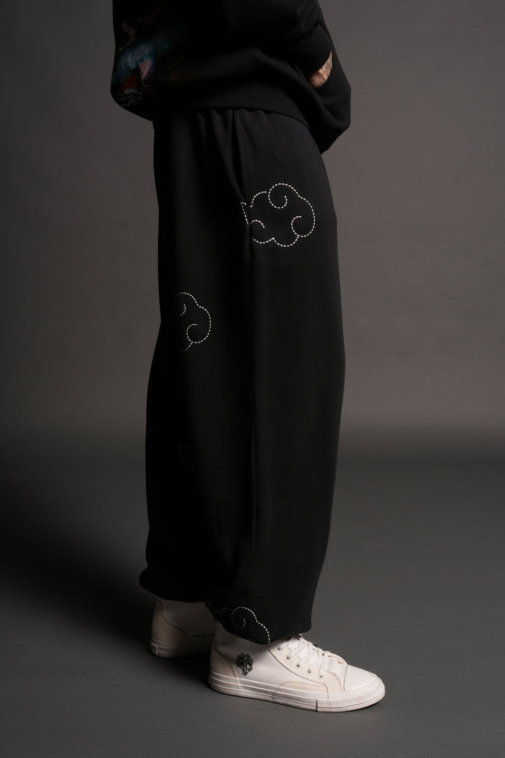 Darc Clouds Lightweight Lounger Sweat Pants in Black