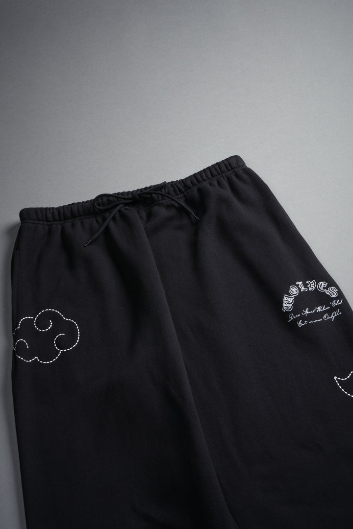 Darc Clouds Lightweight Lounger Sweat Pants in Black