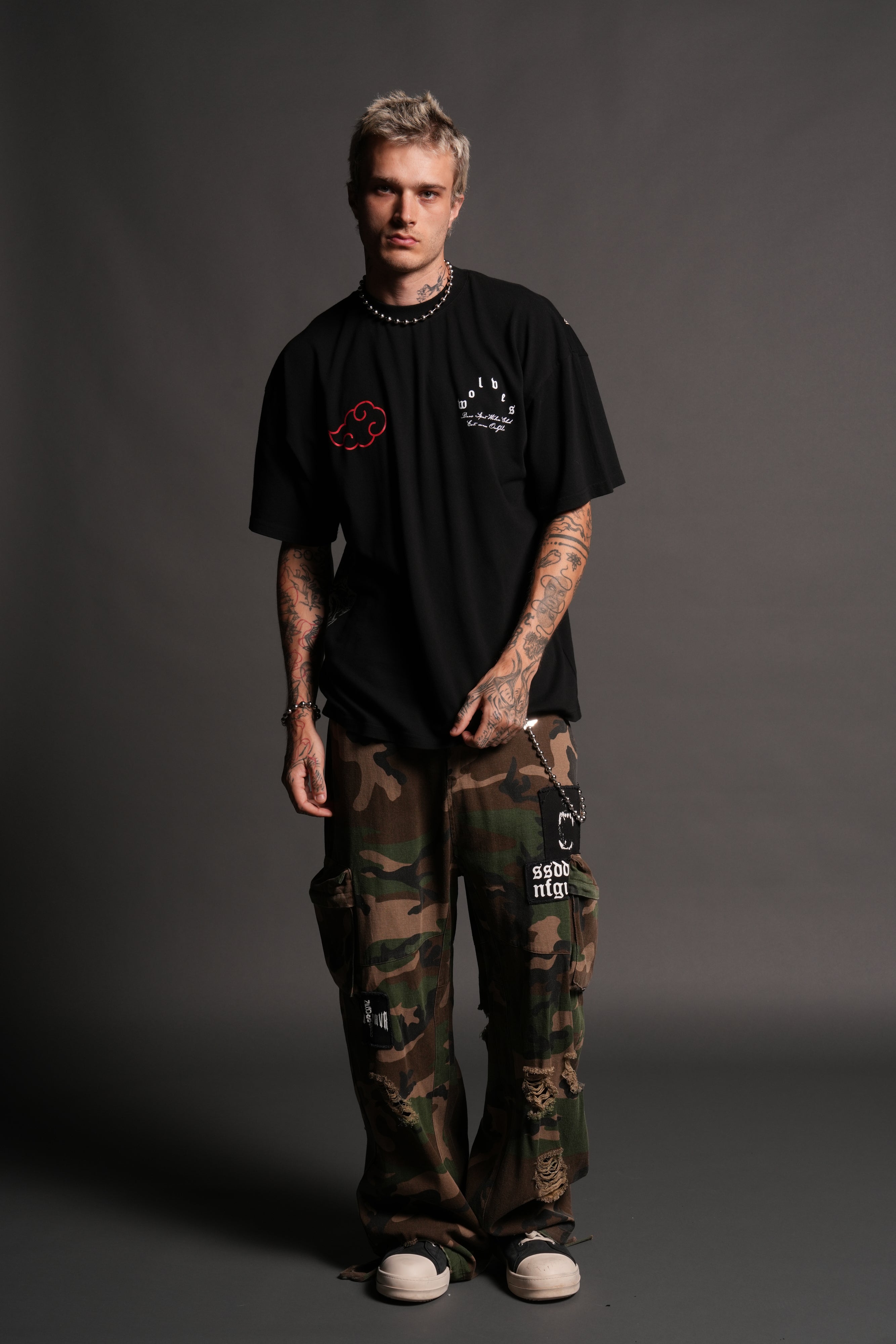 Darc Ninja Premium Oversized Tee in Black