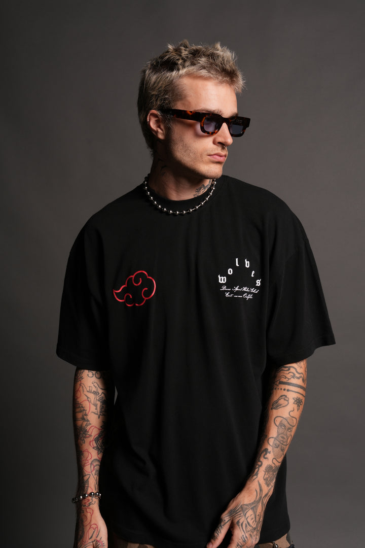 Darc Ninja Premium Oversized Tee in Black