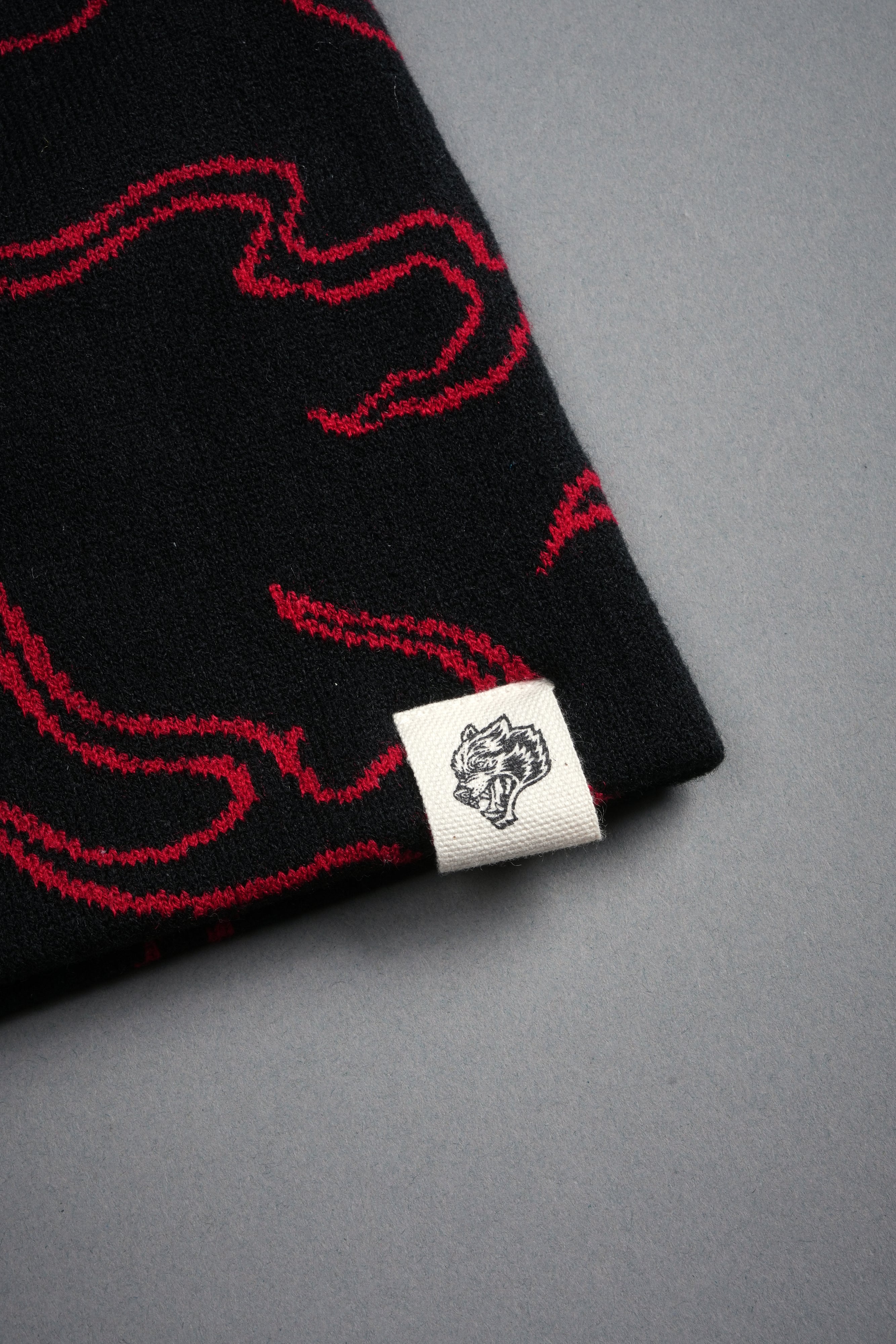 Our Fire Cap Beanie in Black/Red