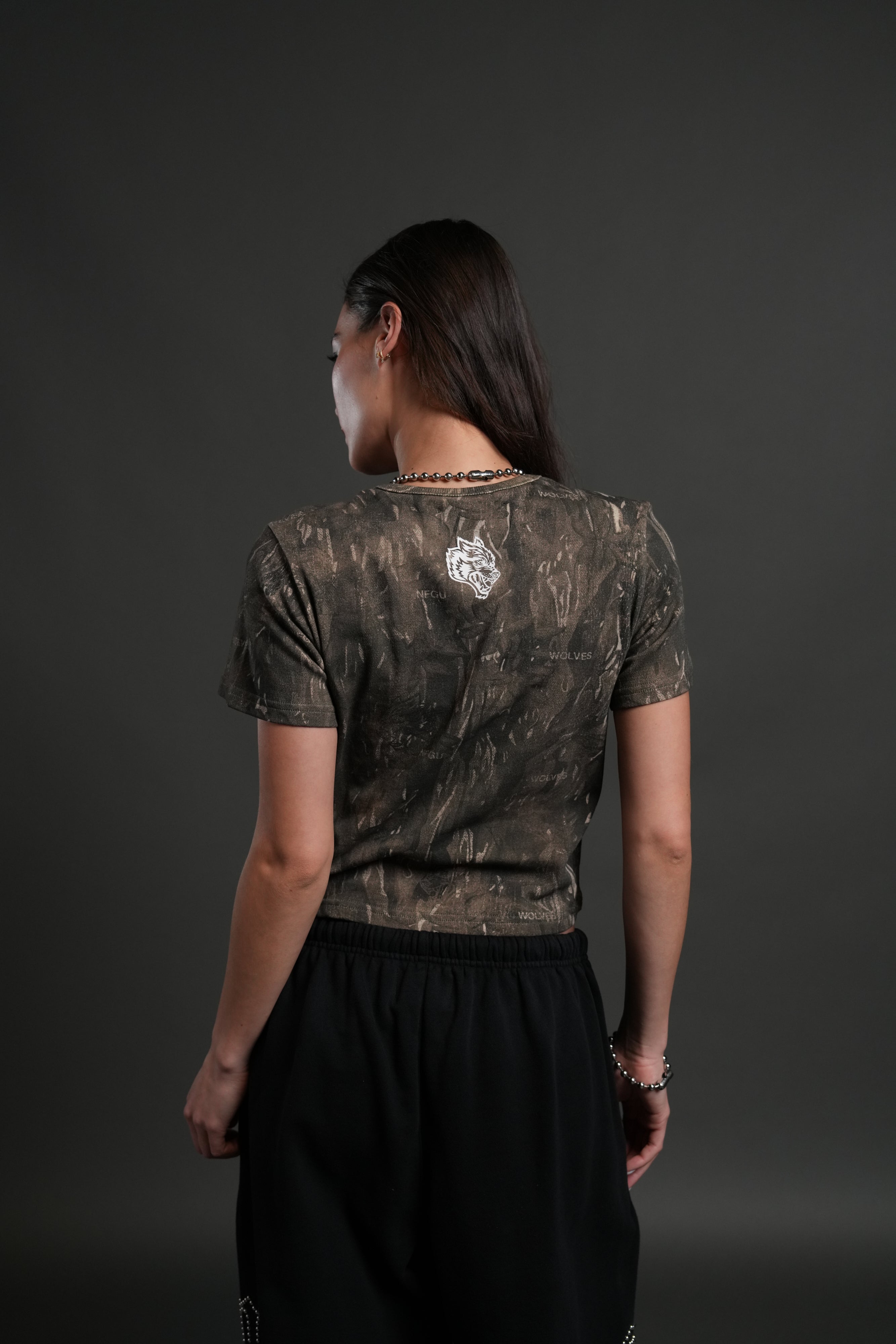 Midnight Wolves "Timeless" Tee in Vintage Norse Camo