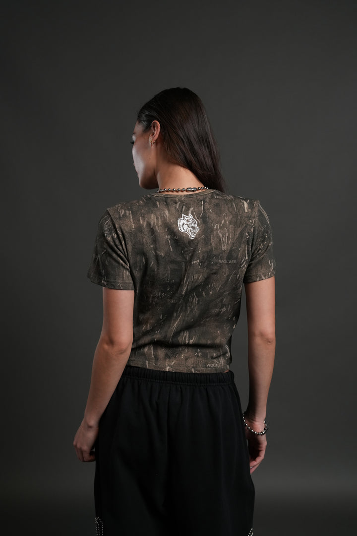 Midnight Wolves "Timeless" Tee in Vintage Norse Camo