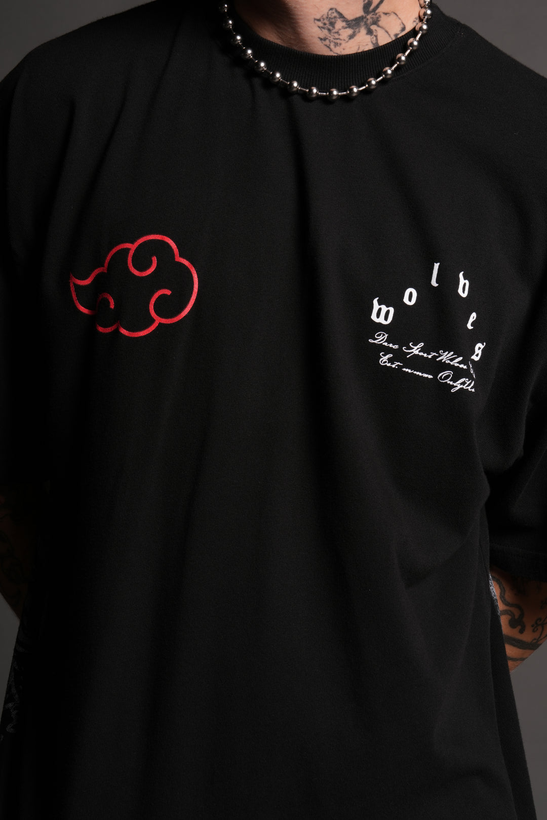 Darc Ninja Premium Oversized Tee in Black