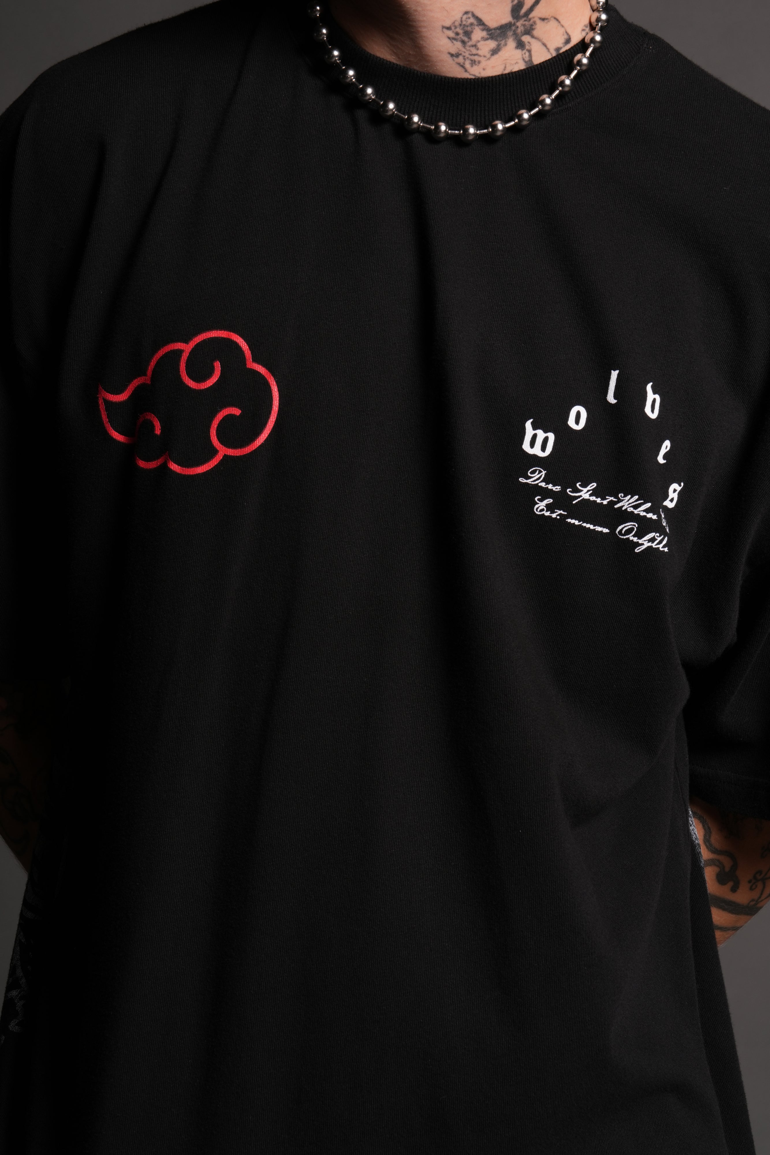 Darc Ninja Premium Oversized Tee in Black