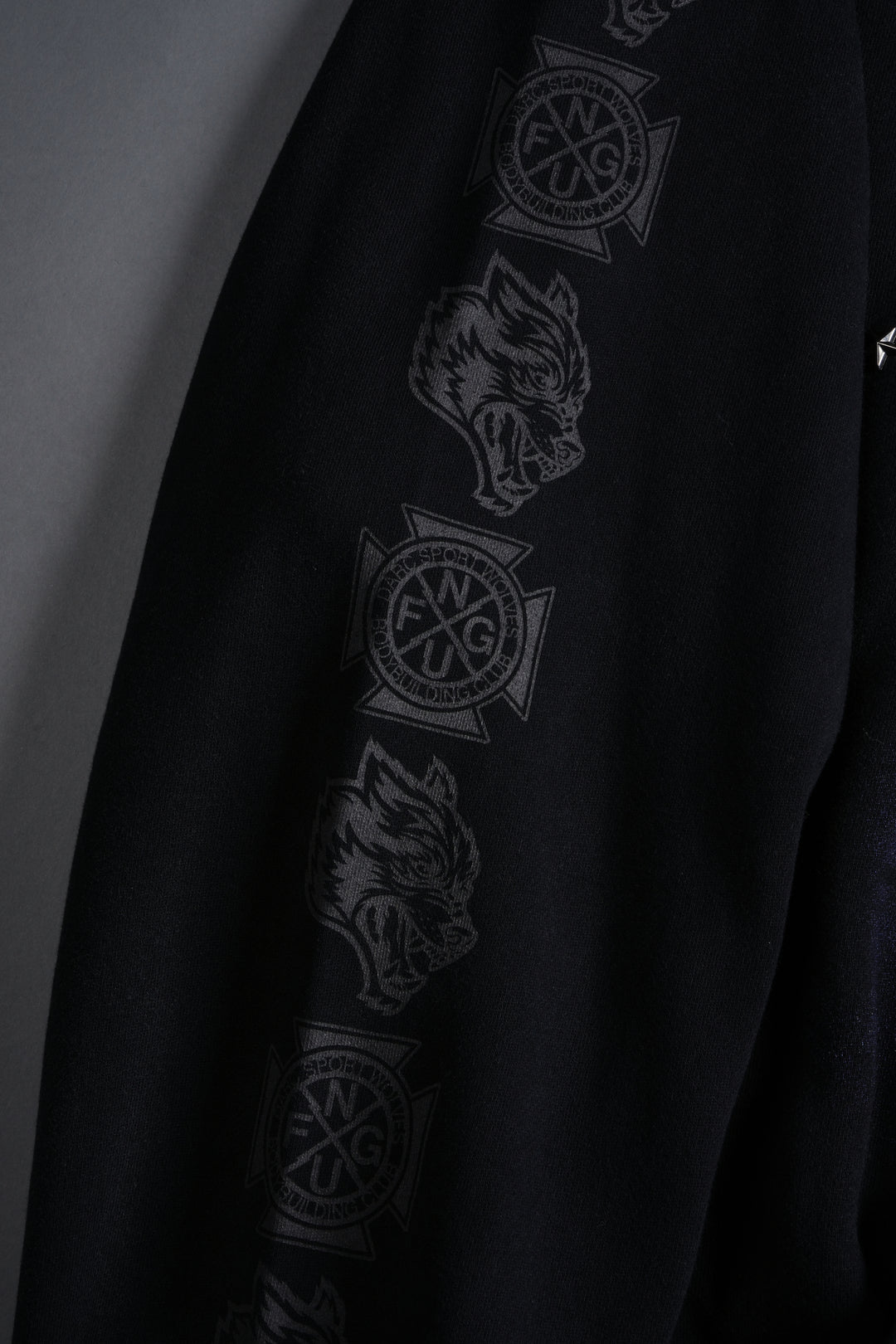 Midnight Horseman "Chambers" Zip Hoodie in Black Drift Wash