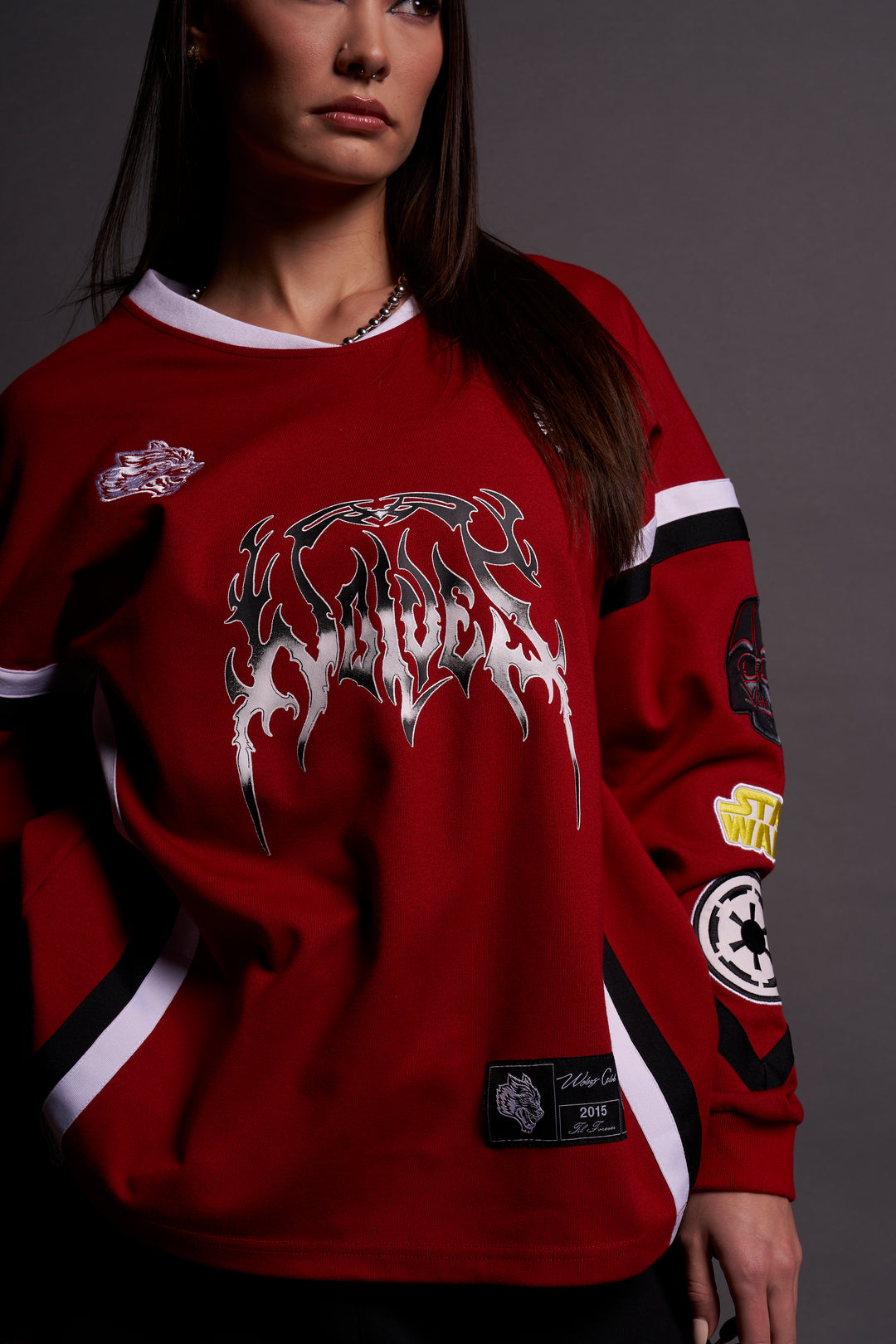 Rule The Galaxy Bailey Motocross Jersey in Roman Red