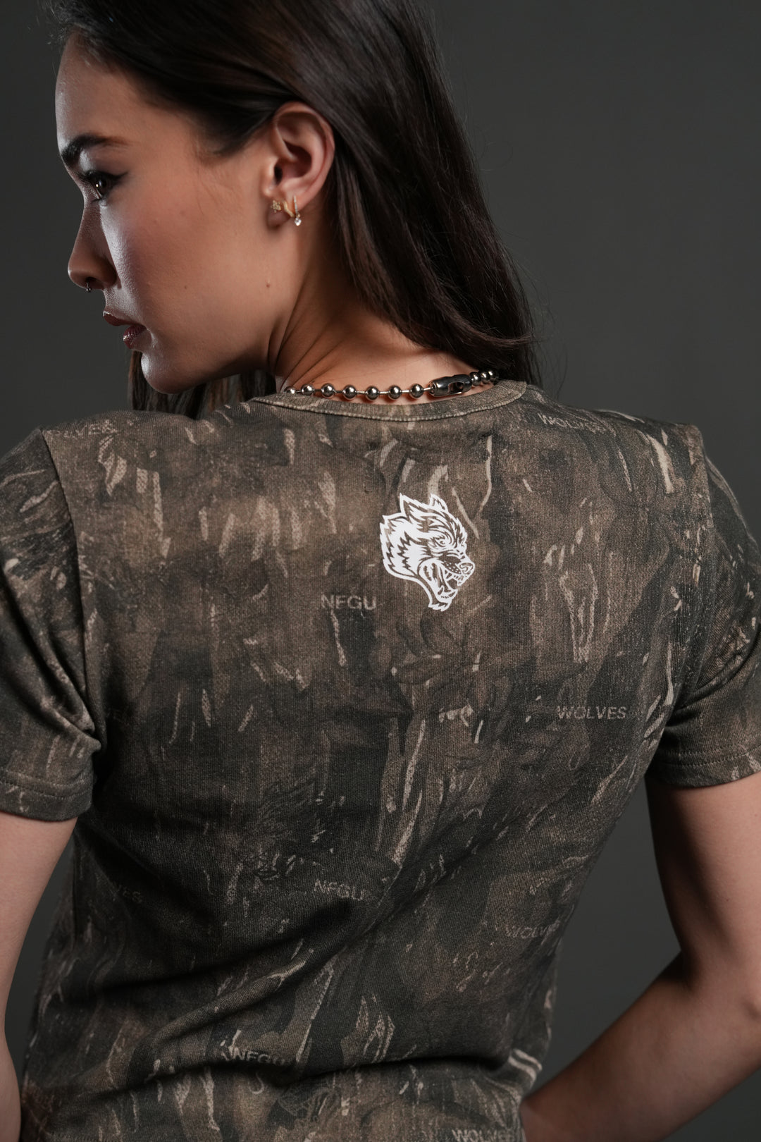 Midnight Wolves "Timeless" Tee in Vintage Norse Camo