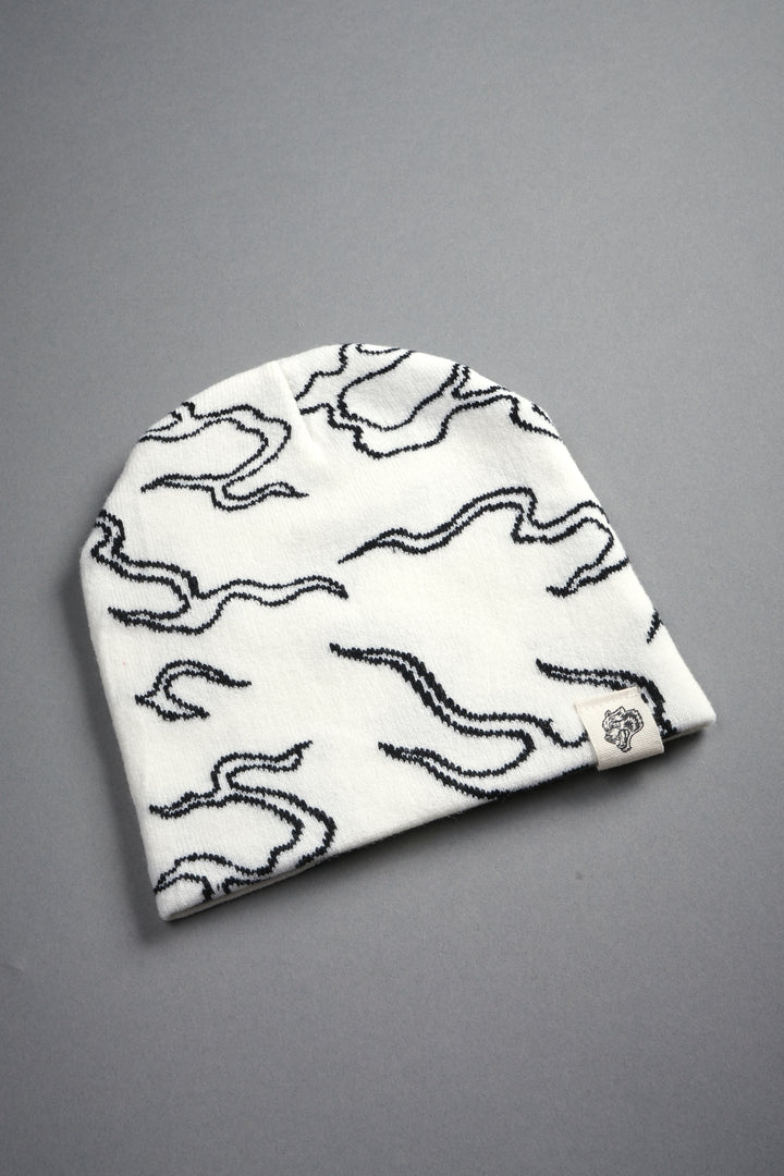 Our Fire Cap Beanie in Cream/Black