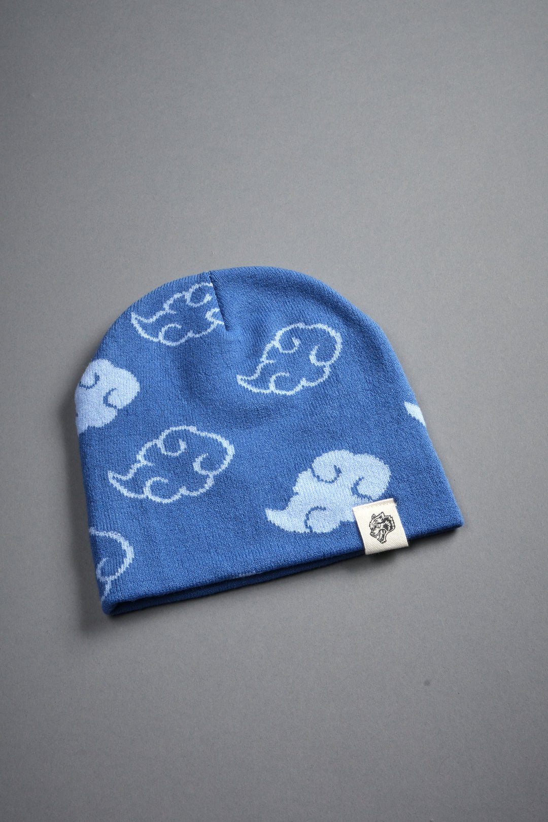 Wolf Clouds Cap Beanie in Midnight Blue/Denim