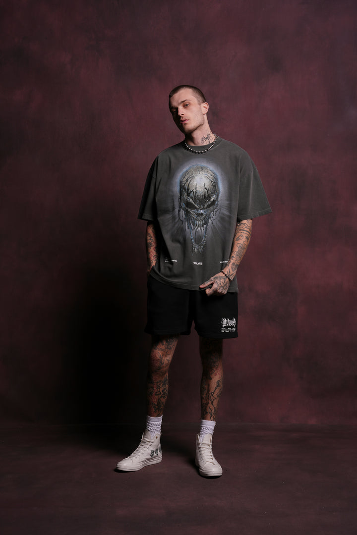 Ultimate Rage "Premium" Oversized Tee in Wolf Gray