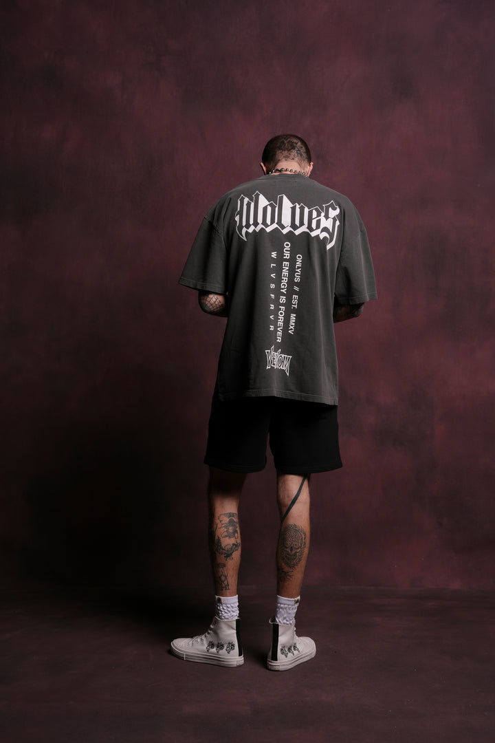 Ultimate Rage "Premium" Oversized Tee in Wolf Gray