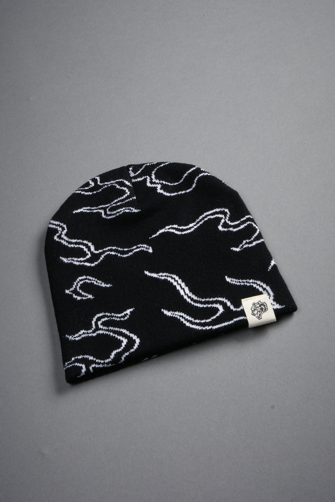 Our Fire Cap Beanie in Black/White