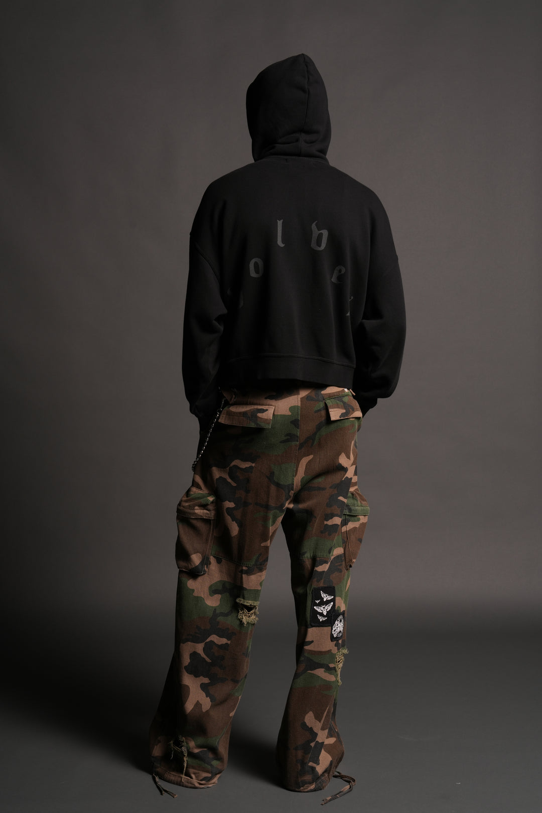 Last Battle Vex Double Zip Hoodie in Black