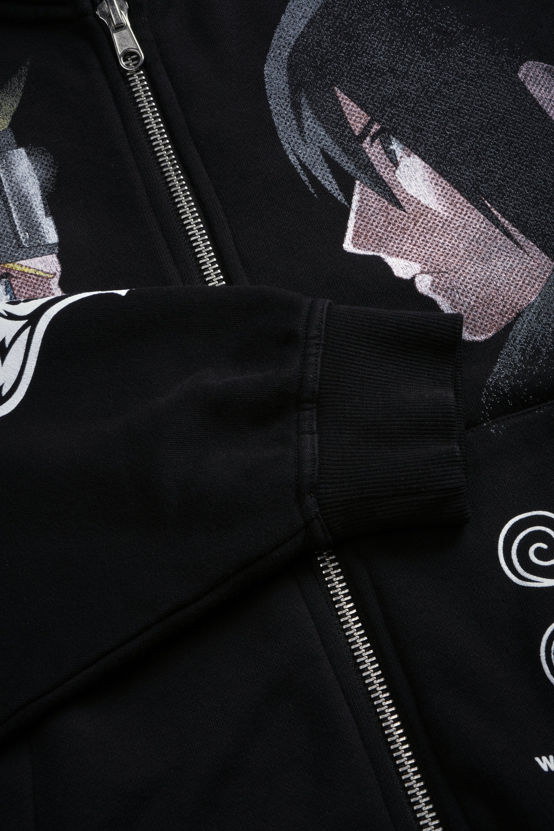 Last Battle Vex Double Zip Hoodie in Black