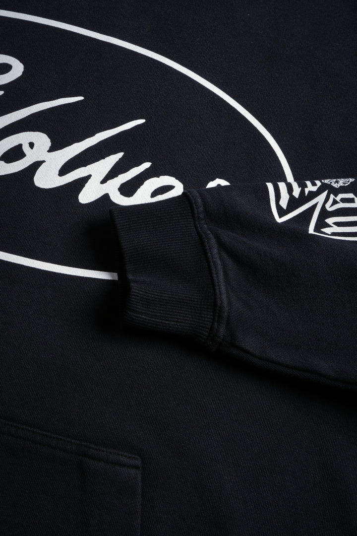 True to Our Core "Moaty" Hoodie in Black Drift Wash