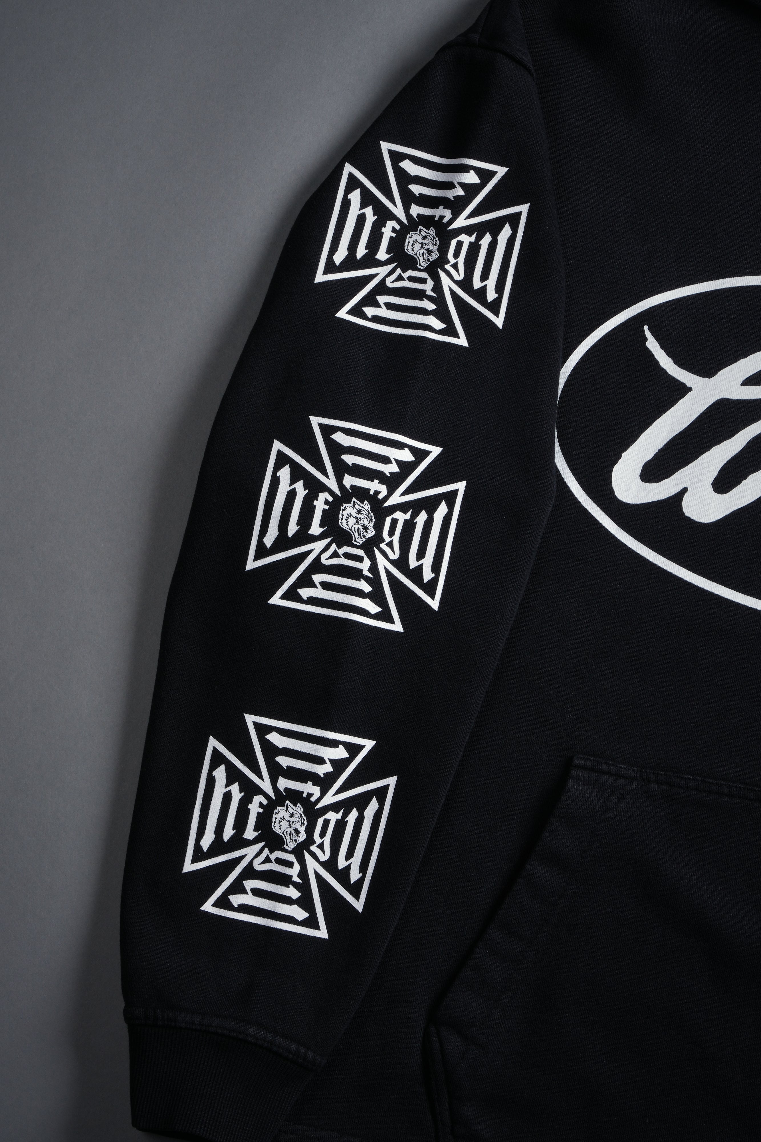 True to Our Core "Moaty" Hoodie in Black Drift Wash