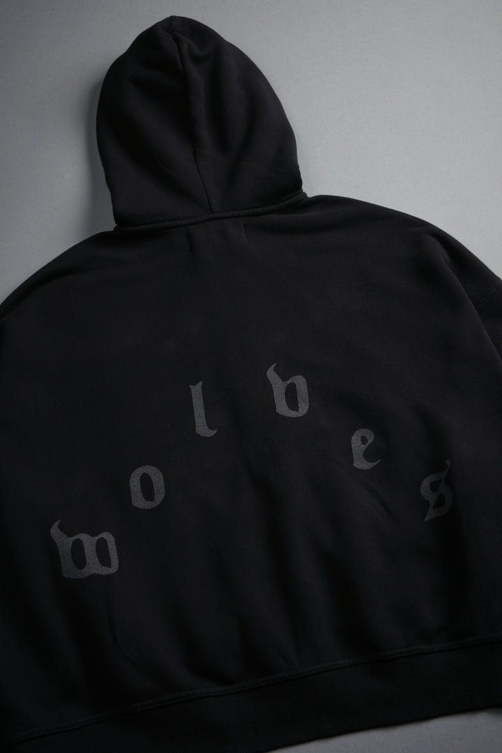 Last Battle Vex Double Zip Hoodie in Black