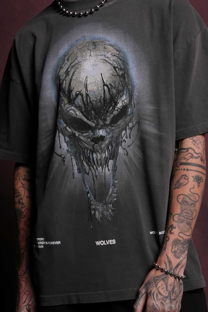 Ultimate Rage "Premium" Oversized Tee in Wolf Gray