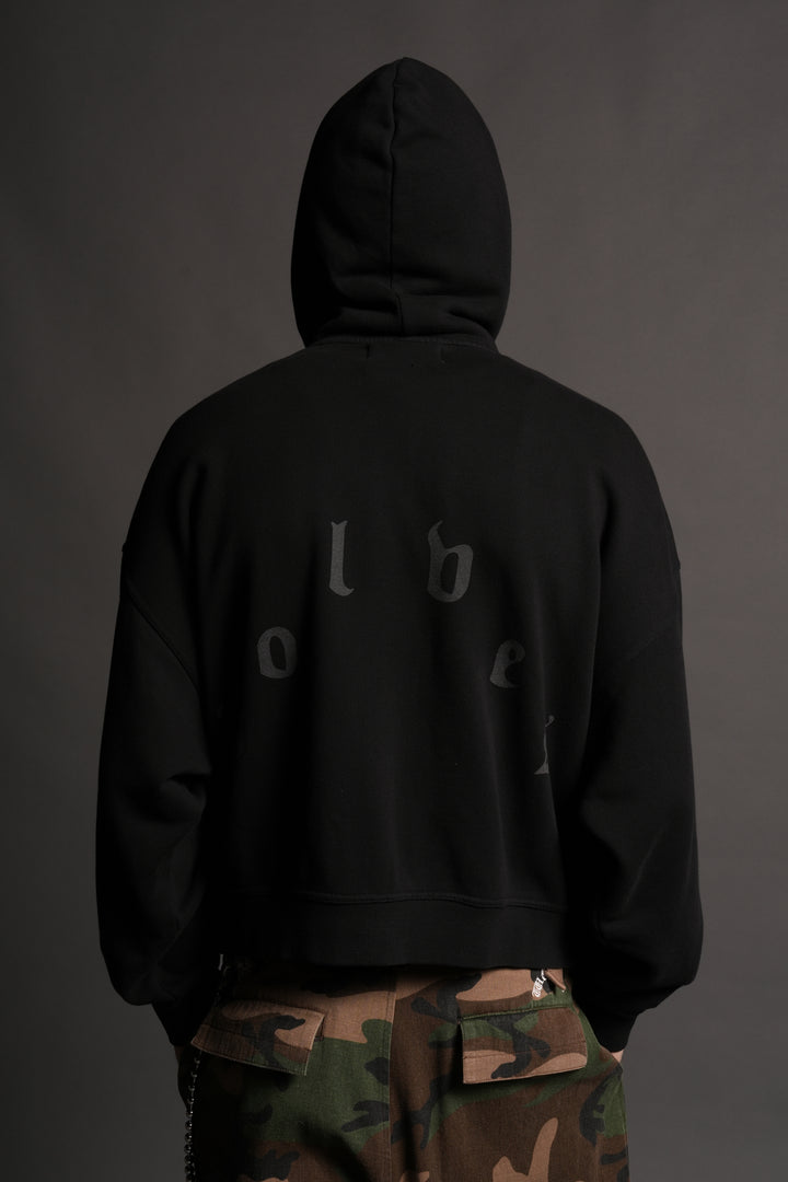 Last Battle Vex Double Zip Hoodie in Black