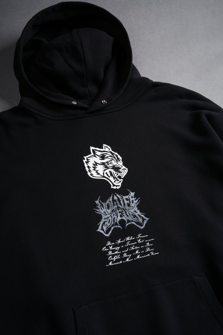 Metal WLVS "Pierce" Hoodie in Black