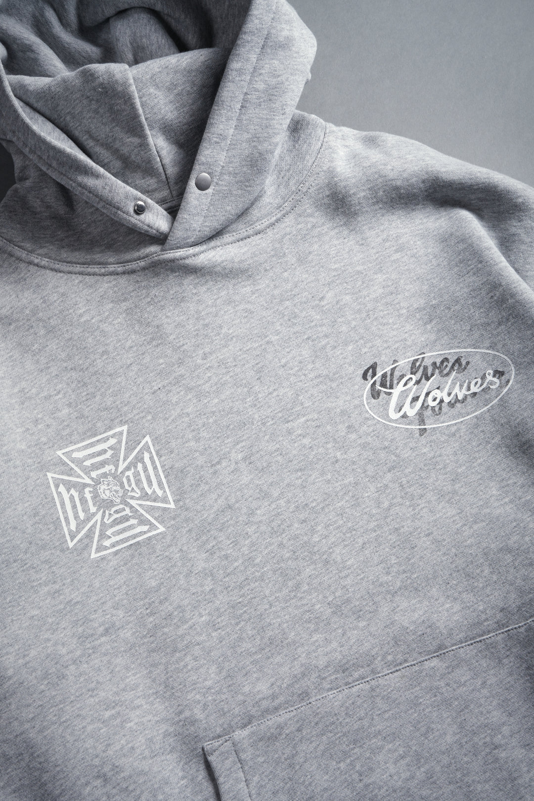 DSA FRVR "Pierce" Hoodie in Light Athletic Gray