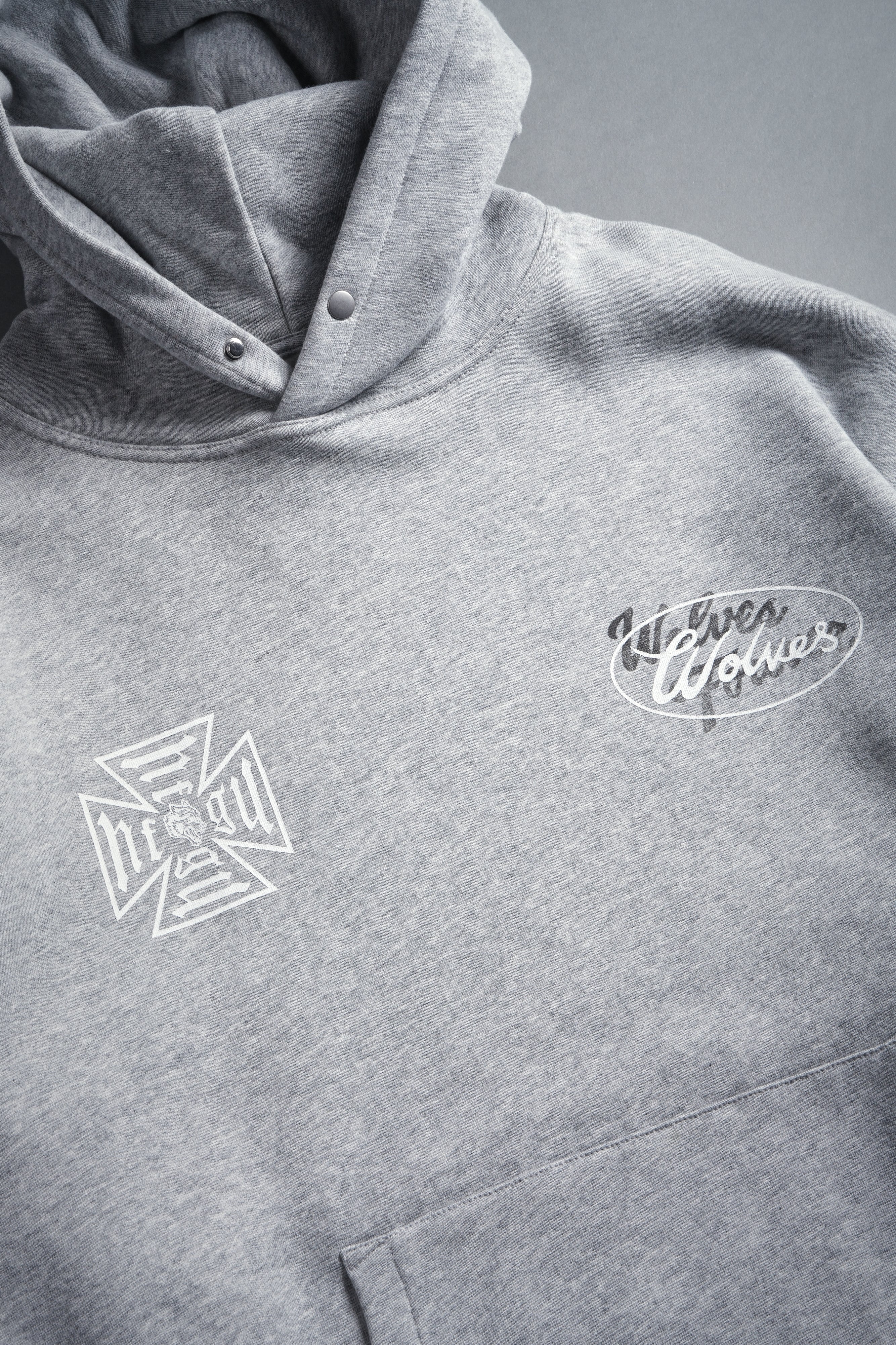 DSA FRVR "Pierce" Hoodie in Light Athletic Gray