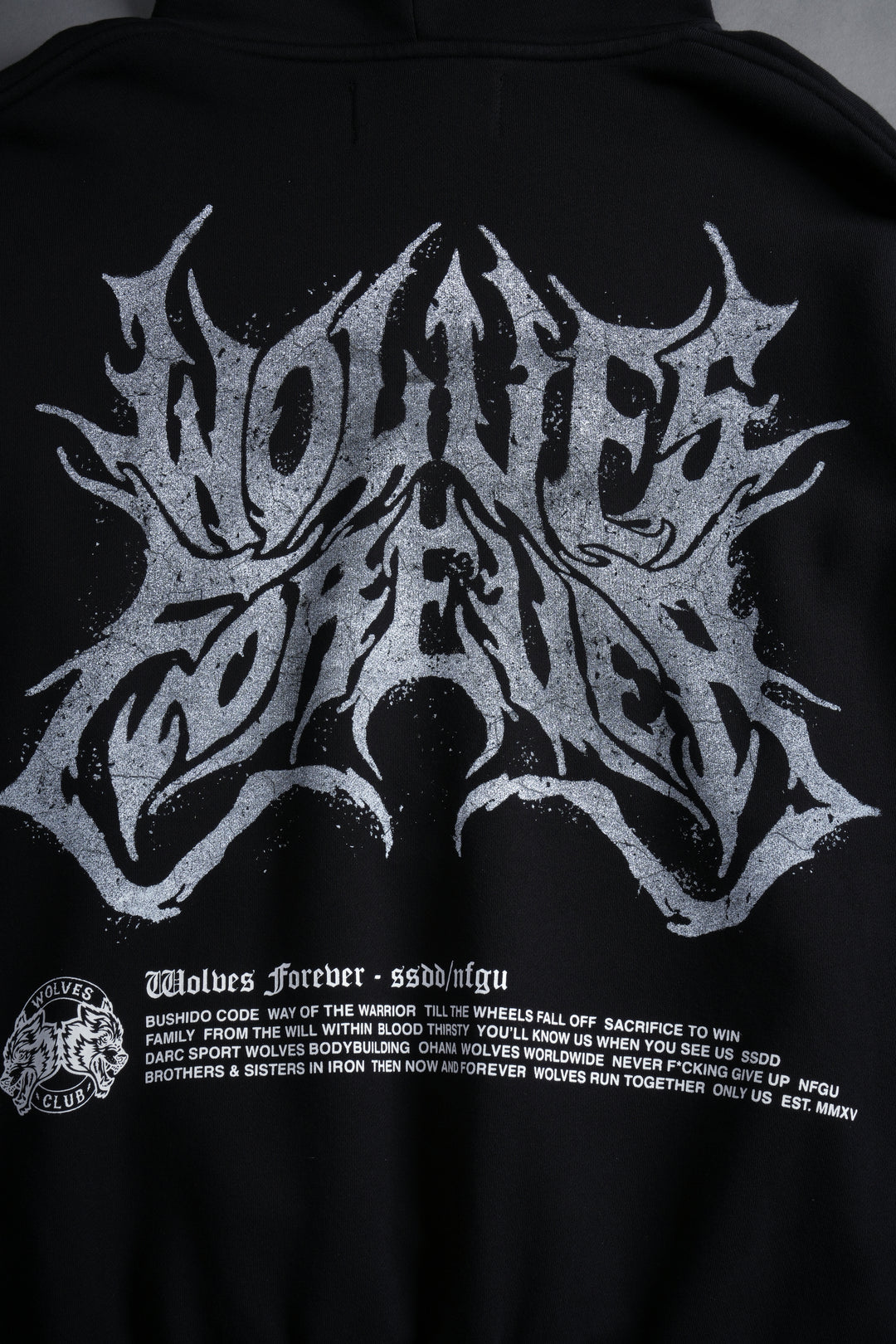 Metal WLVS "Pierce" Hoodie in Black